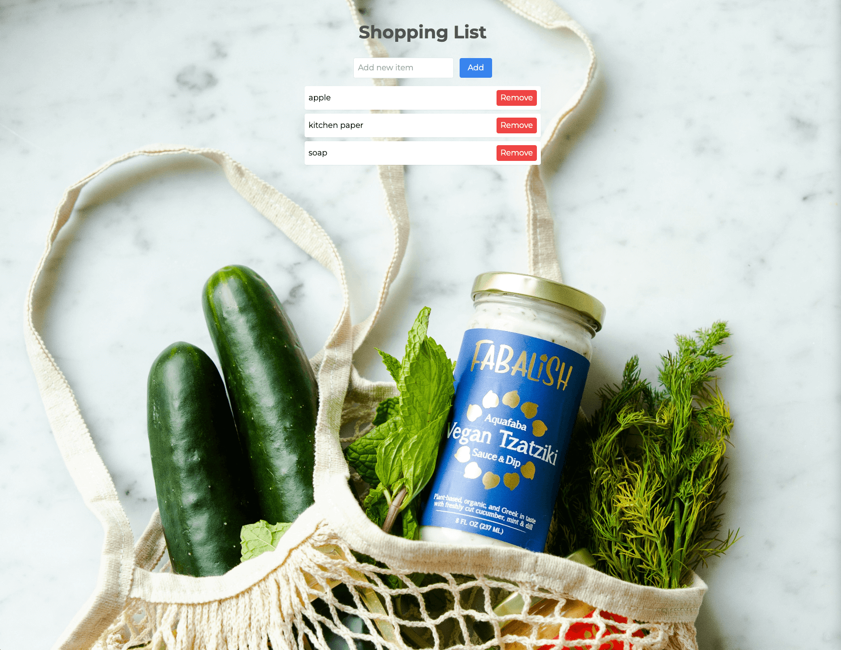 Shopping List